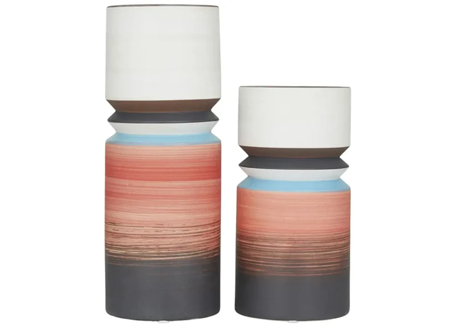 Ivy Collection Skelita Vase Set of 2 in Multi Colored by UMA Enterprises