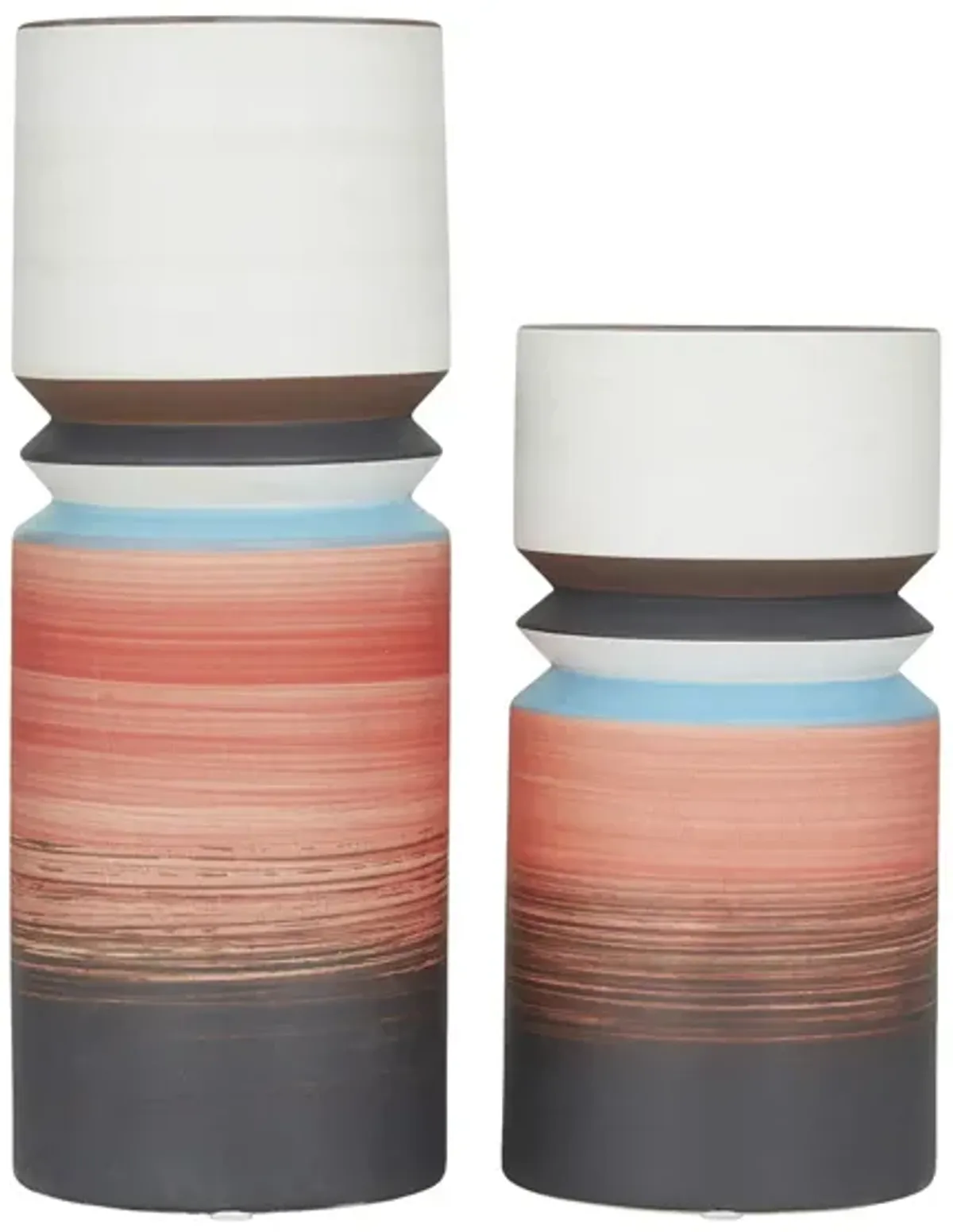 Ivy Collection Skelita Vase Set of 2 in Multi Colored by UMA Enterprises