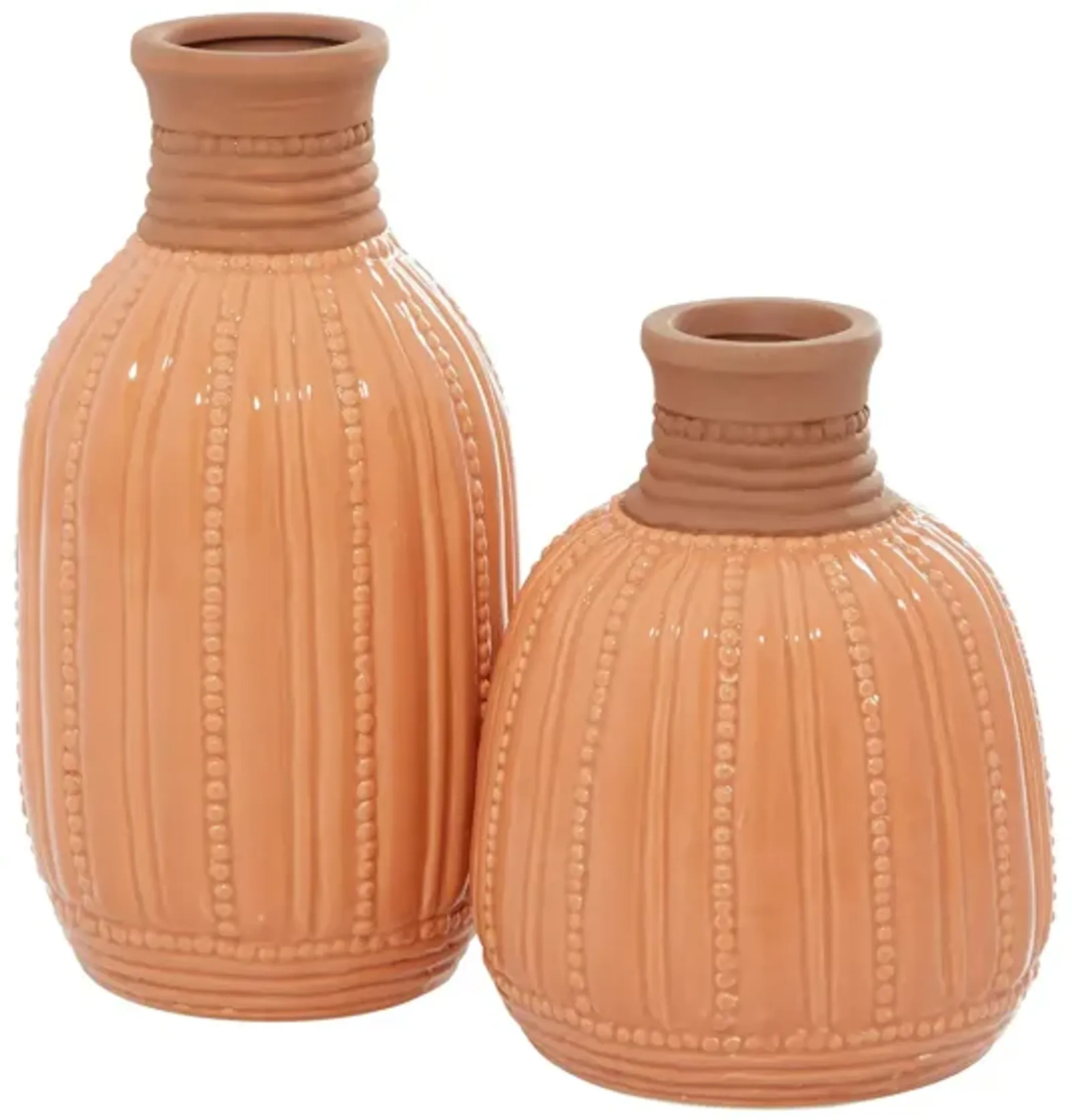 Ivy Collection Rockabilly Vase Set of 2