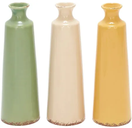 Novogratz Moghtader Vase Set of 3 in Multi Colored by UMA Enterprises