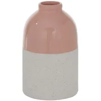 Ivy Collection Siwa Vase in Pink/Ivory by UMA Enterprises