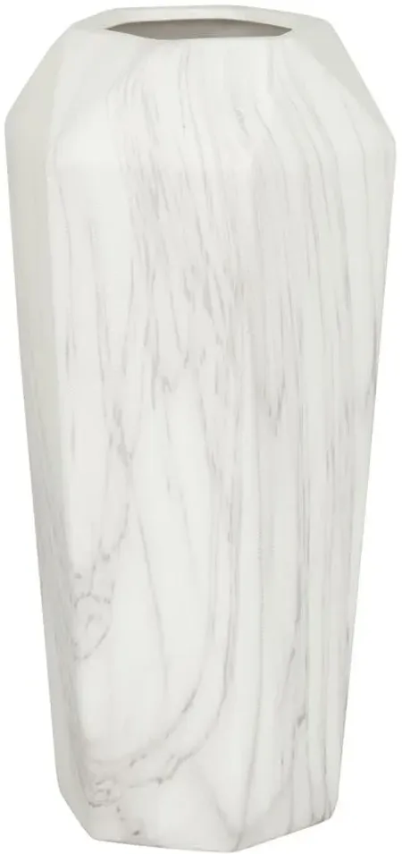 Ivy Collection Heartlake Vase in White/Smoke/Marble by UMA Enterprises