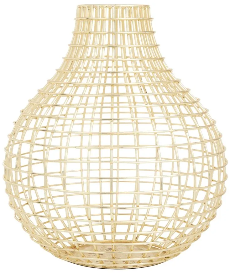 Ivy Collection Spelletta Vase in Gold by UMA Enterprises