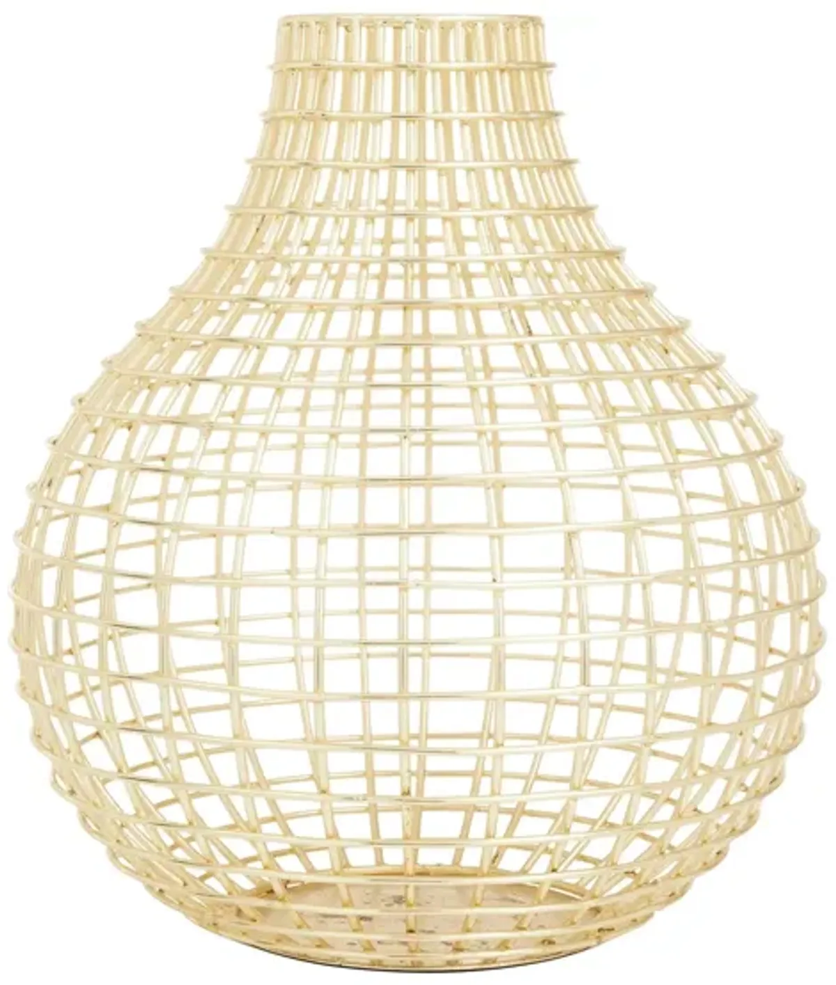 Ivy Collection Spelletta Vase in Gold by UMA Enterprises