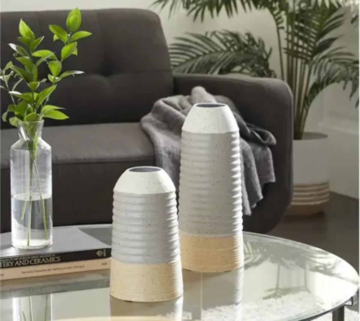 Ivy Collection Sensates Vase Set of 2