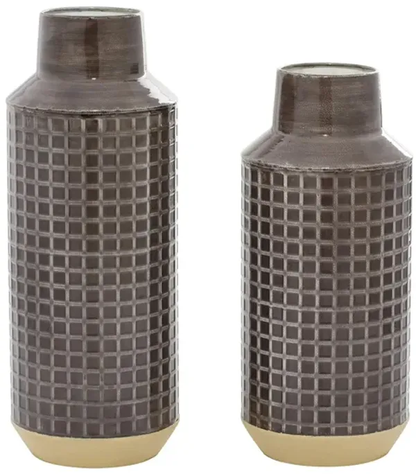 Ivy Collection Kumars Vase Set of 2