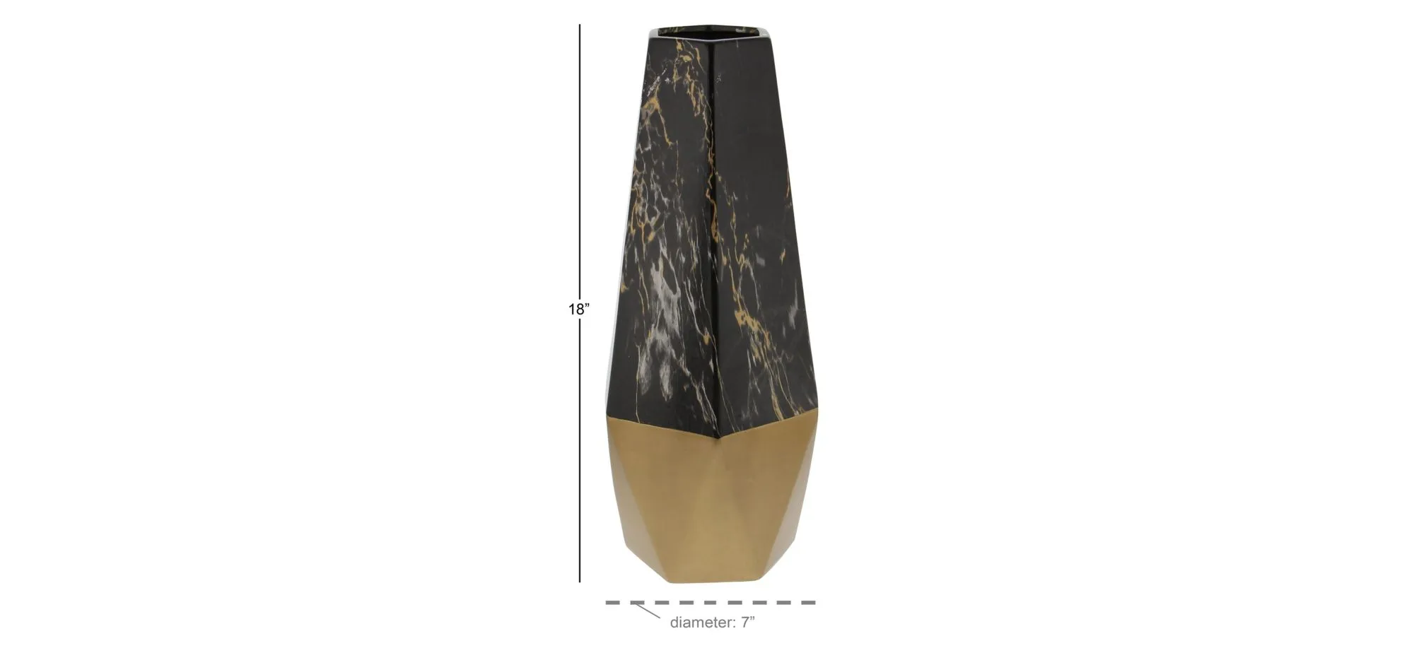 Ivy Collection Fantasy Vase in Dark Grey by UMA Enterprises