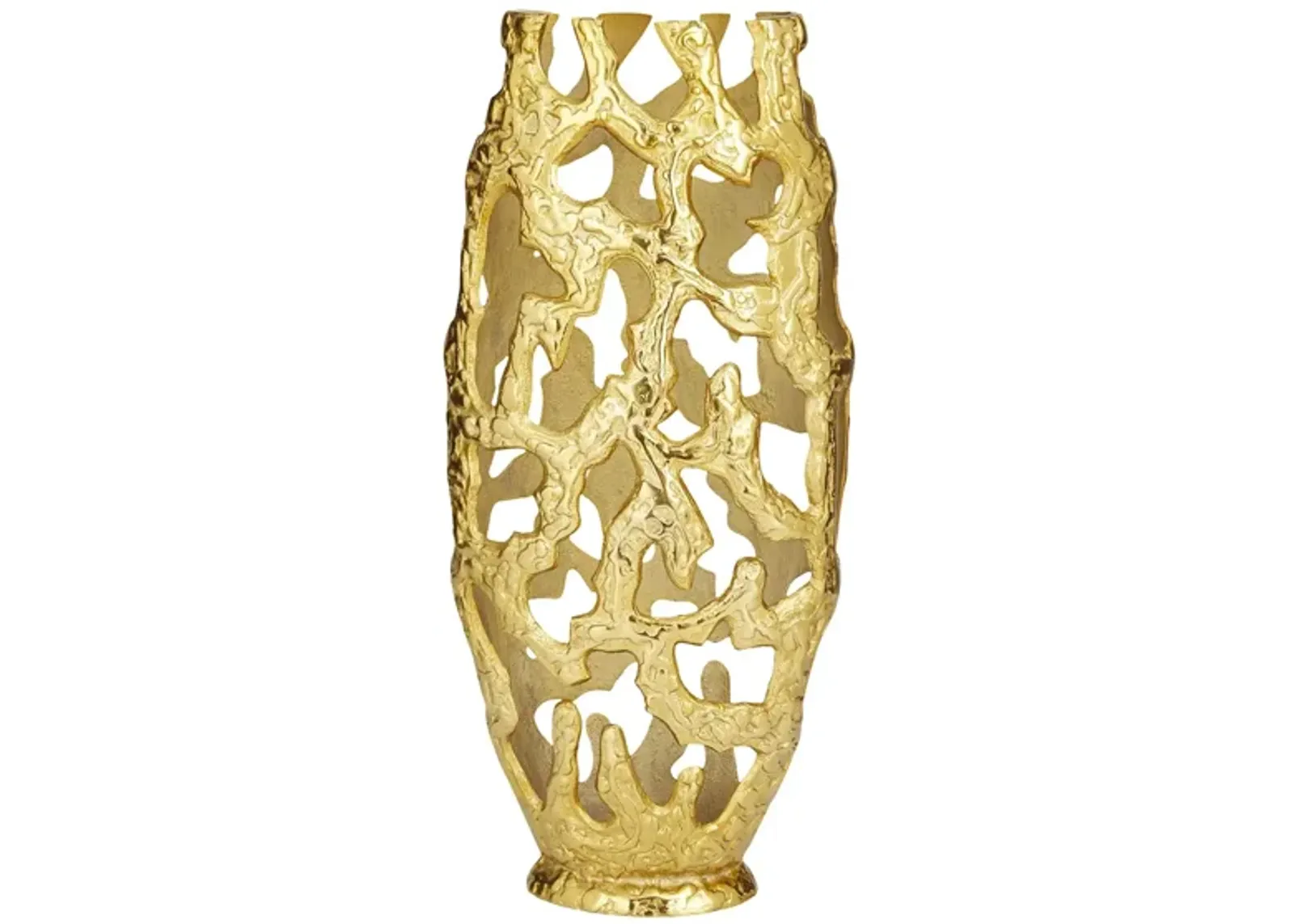 Ivy Collection Academy Vase in Gold by UMA Enterprises