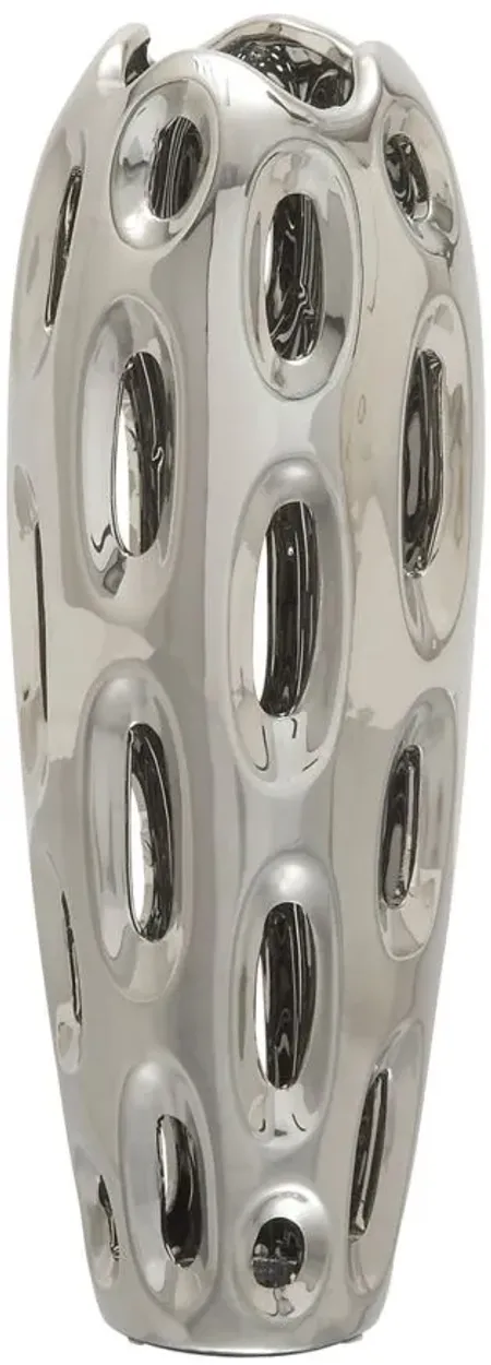 Ivy Collection Spock Vase in Silver by UMA Enterprises