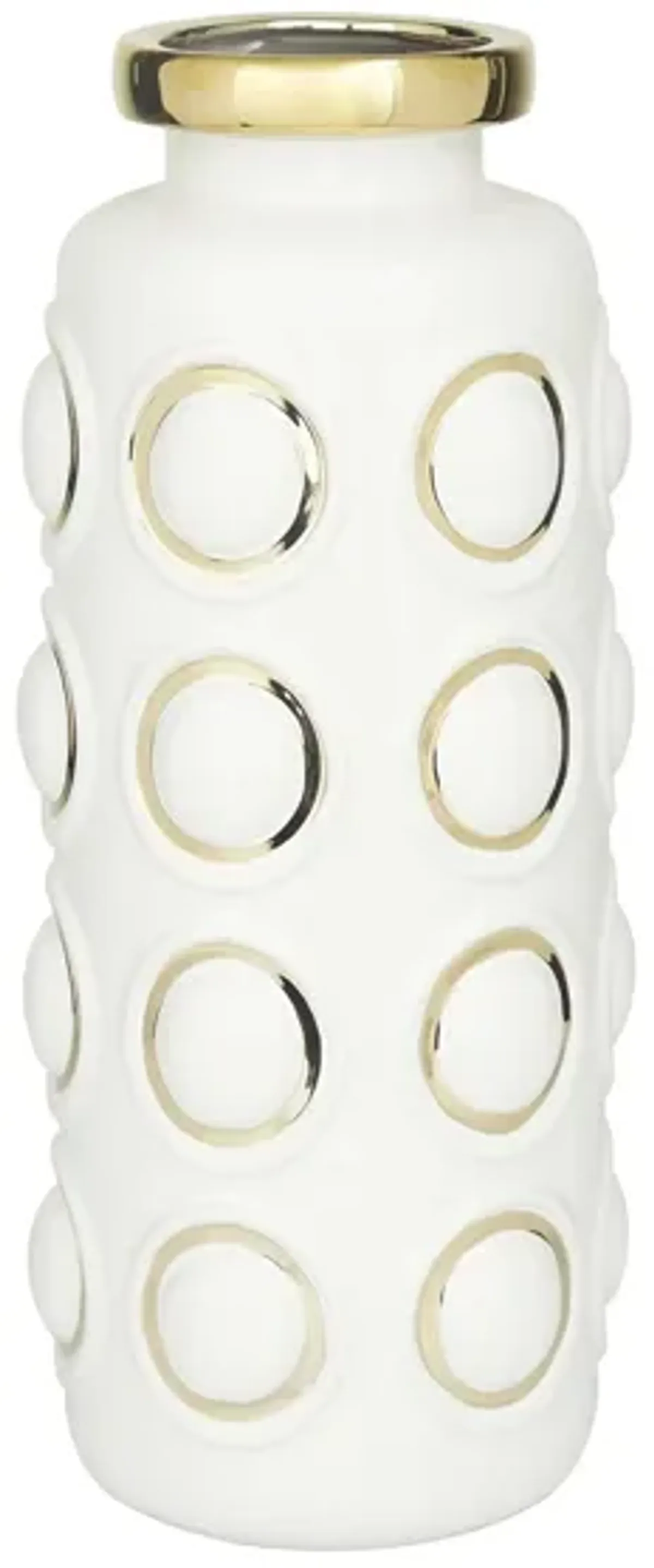 Ivy Collection Hobart Vase in White by UMA Enterprises