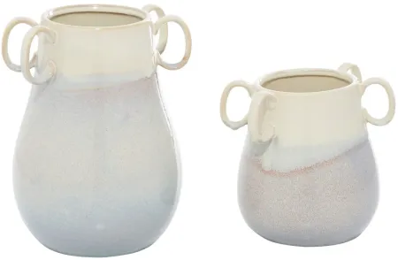 Novogratz Onchao Vase Set of 2 in White by UMA Enterprises