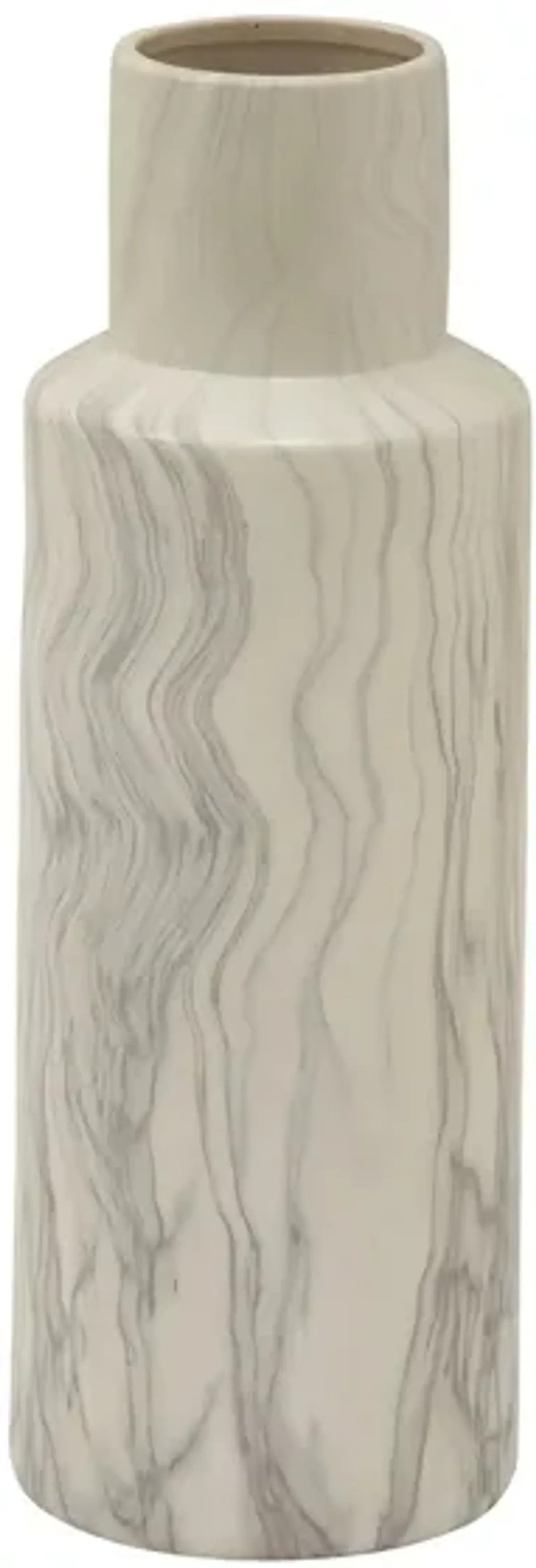 Ivy Collection Exploration Vase in Beige/Tan/Gray/Marble by UMA Enterprises