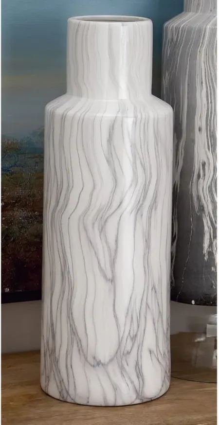 Ivy Collection Exploration Vase in Beige/Tan/Gray/Marble by UMA Enterprises