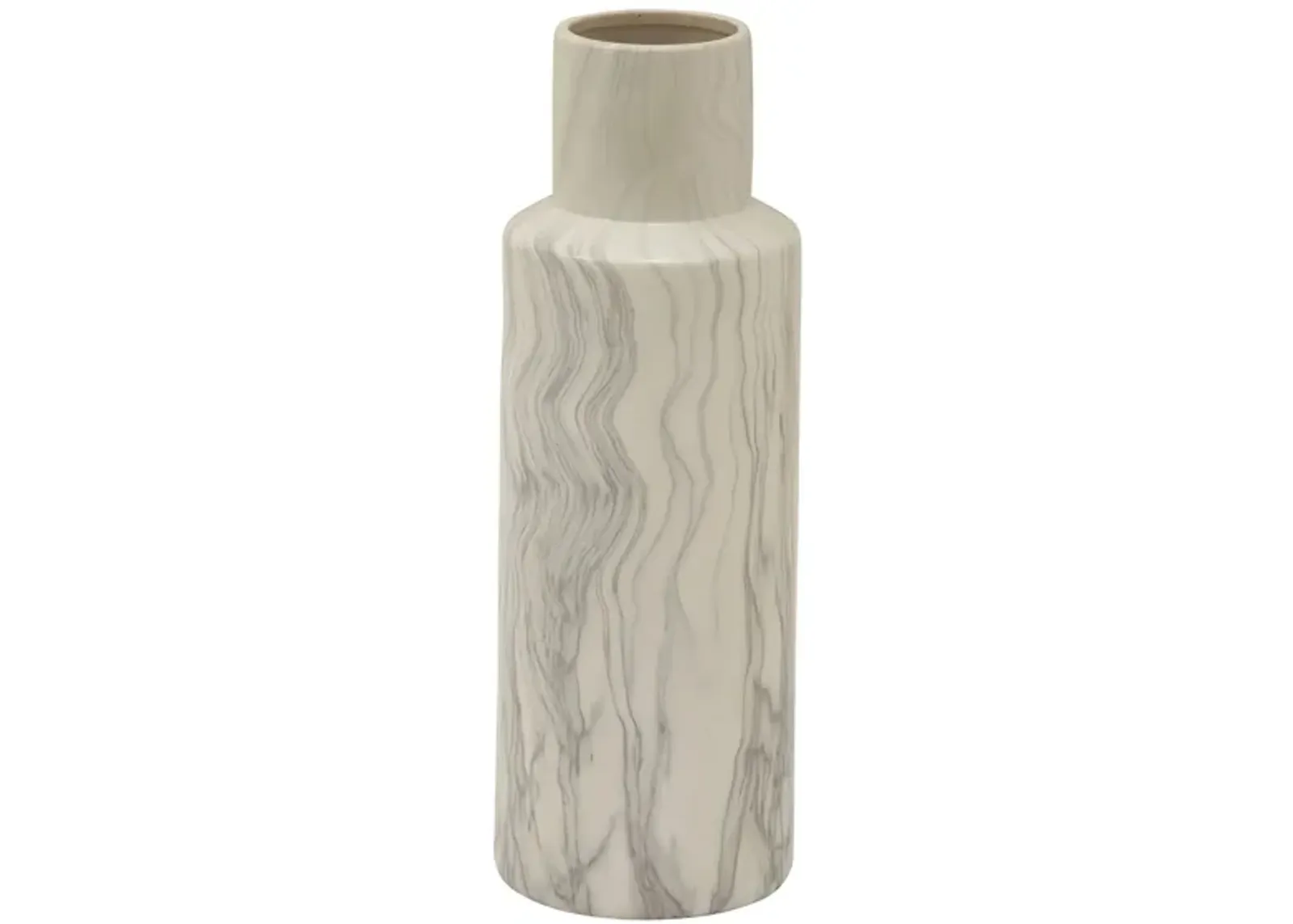 Ivy Collection Exploration Vase in Beige/Tan/Gray/Marble by UMA Enterprises