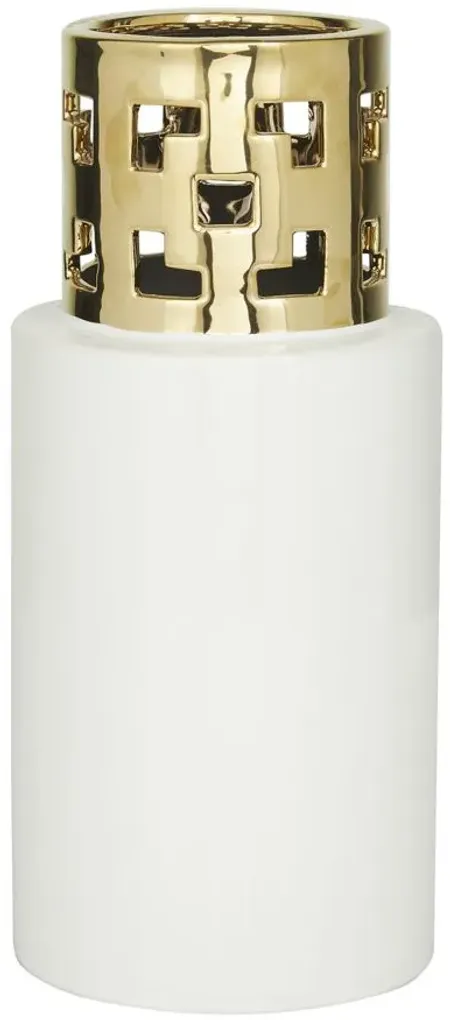 Ivy Collection Spa Day Vase in White by UMA Enterprises