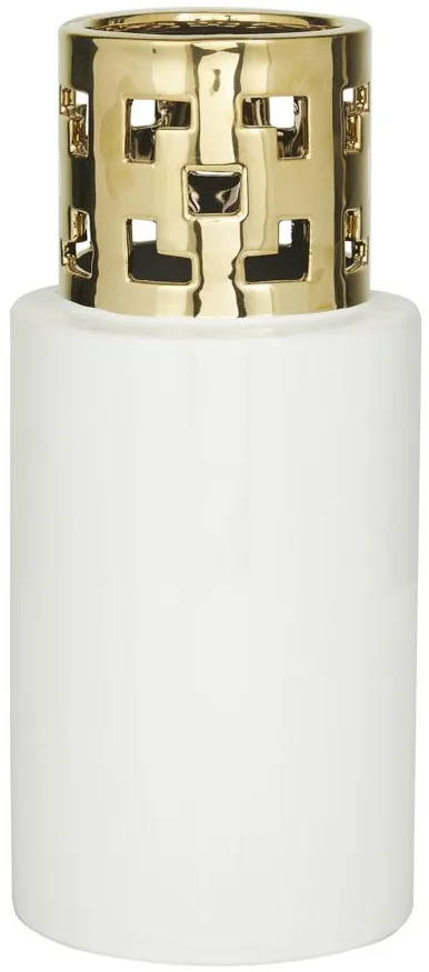 Ivy Collection Spa Day Vase in White by UMA Enterprises