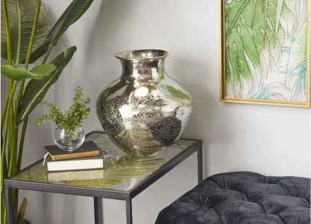 Ivy Collection Inosuke Vase in Silver by UMA Enterprises