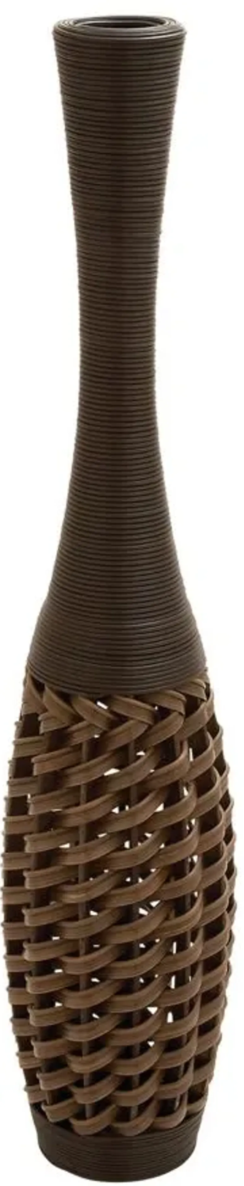 Ivy Collection Harumika Vase in Brown by UMA Enterprises