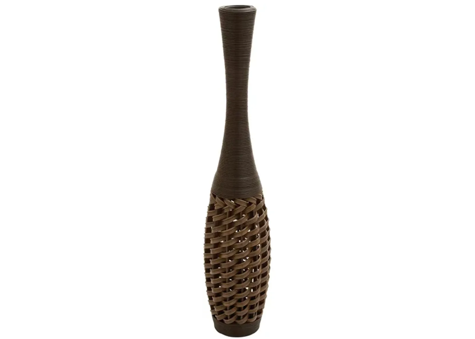 Ivy Collection Harumika Vase in Brown by UMA Enterprises