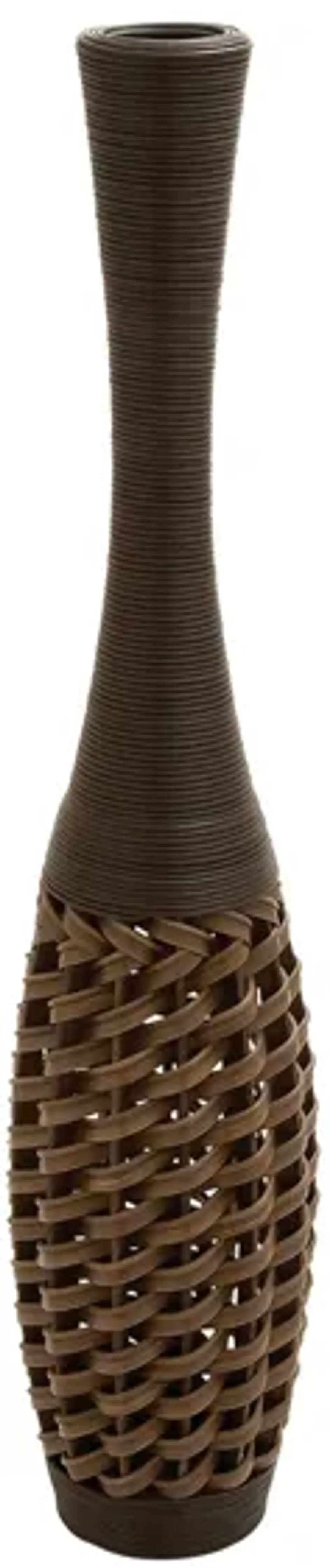 Ivy Collection Harumika Vase in Brown by UMA Enterprises