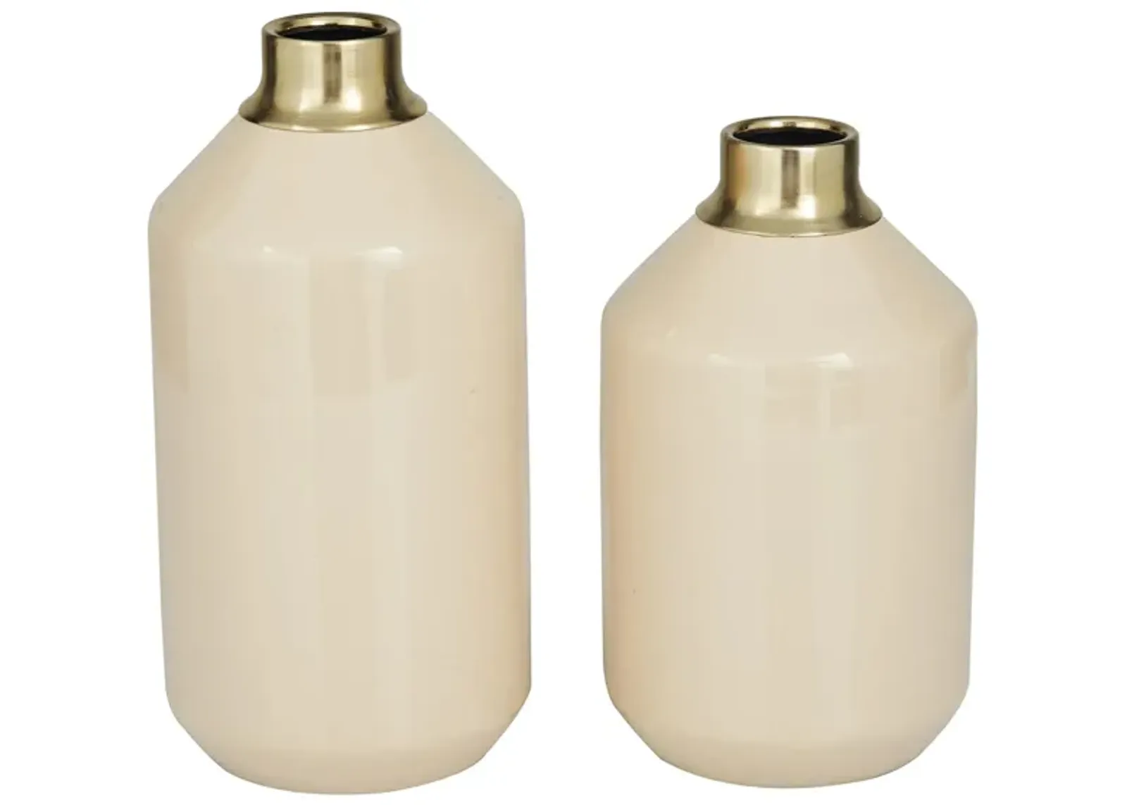 Novogratz Zelfs Vase Set of 2 in Cream by UMA Enterprises