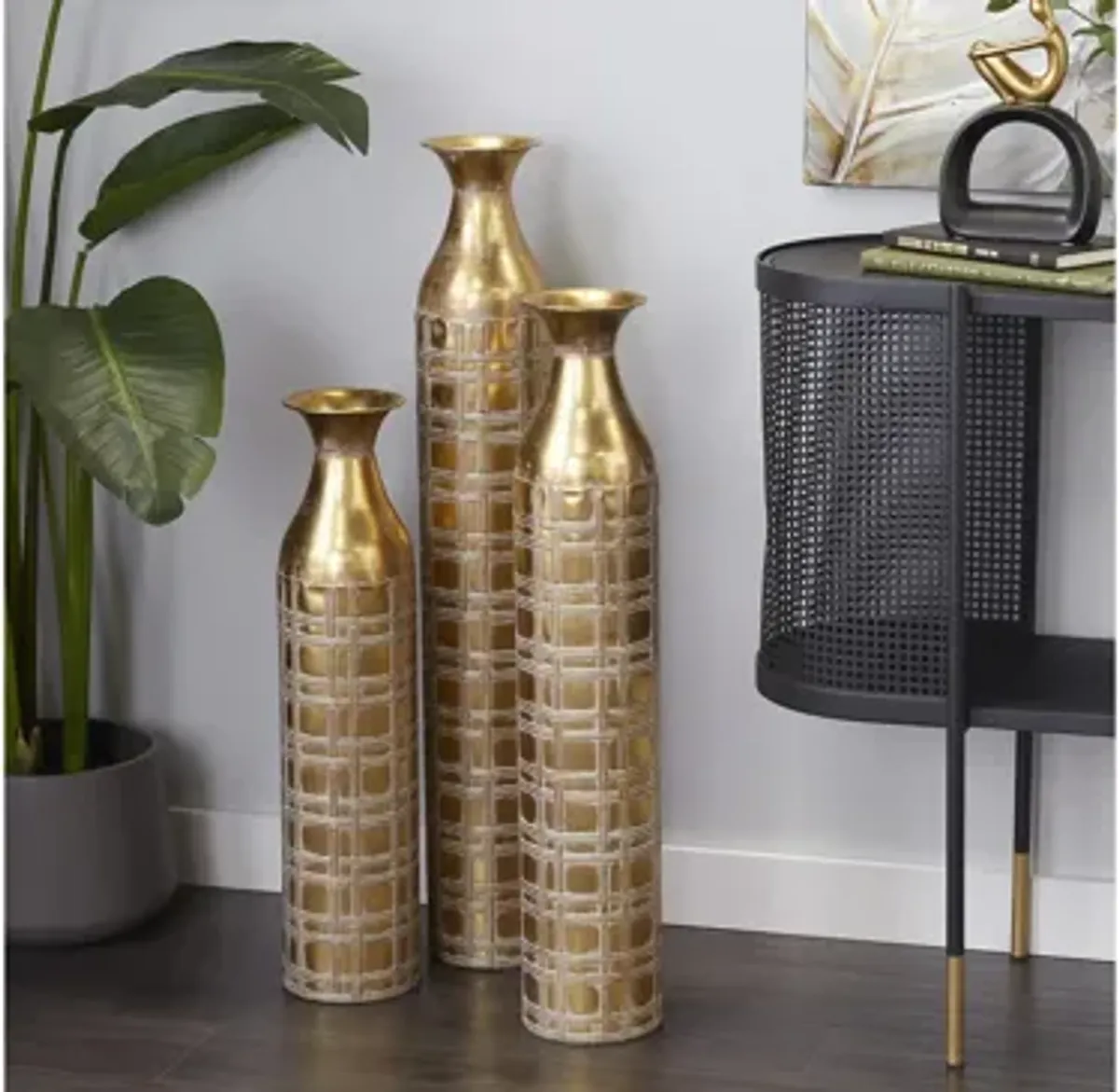 Ivy Collection Arlequin Vase Set of 3