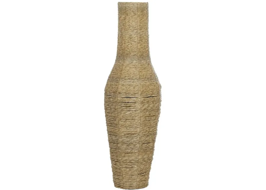 Ivy Collection Oshi Vase in Brown by UMA Enterprises