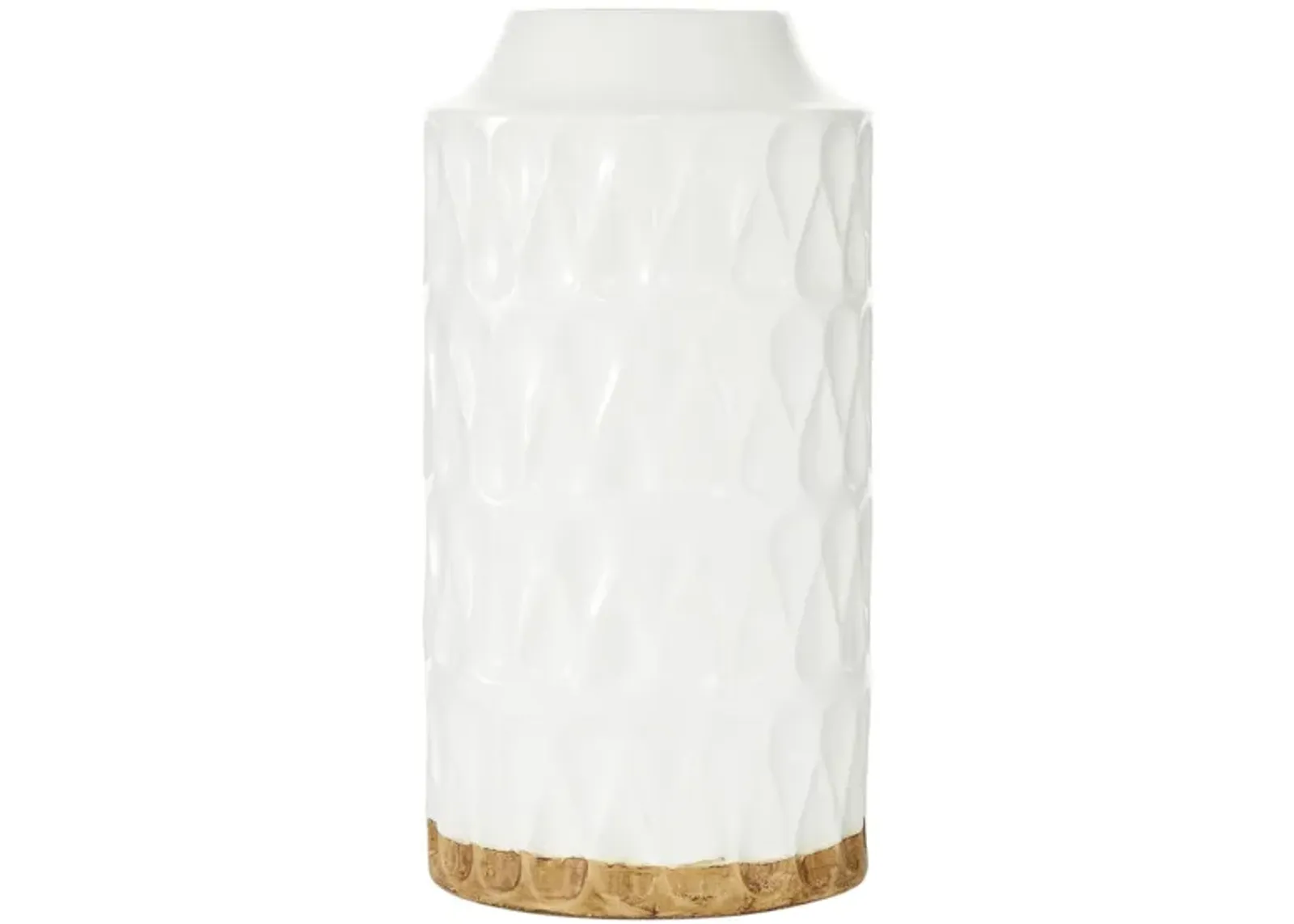 Ivy Collection Momoko Vase in White by UMA Enterprises