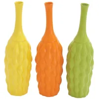 Novogratz Silfren Vase Set of 3 in Multi Colored by UMA Enterprises