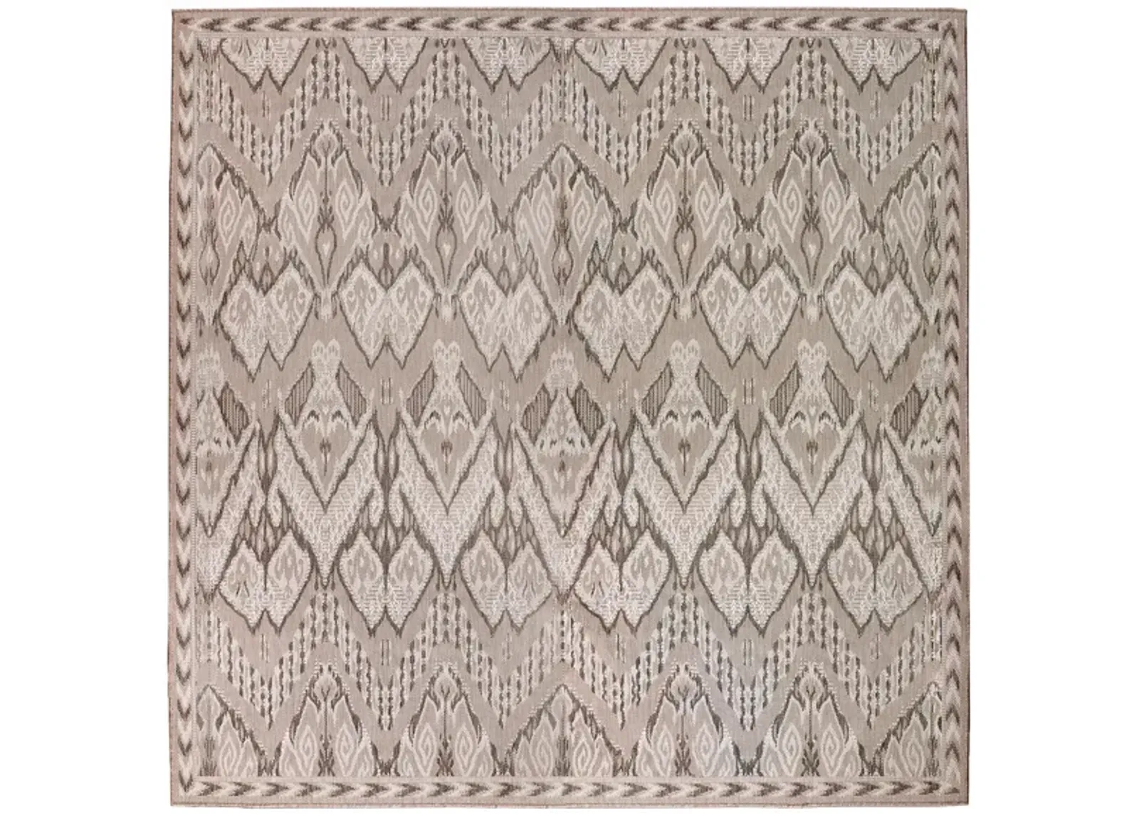 Liora Manne Malibu Ikat Indoor/Outdoor Area Rug in Neutral by Trans-Ocean Import Co Inc