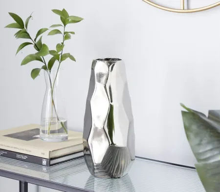 Ivy Collection Oo La La Vase in Silver by UMA Enterprises