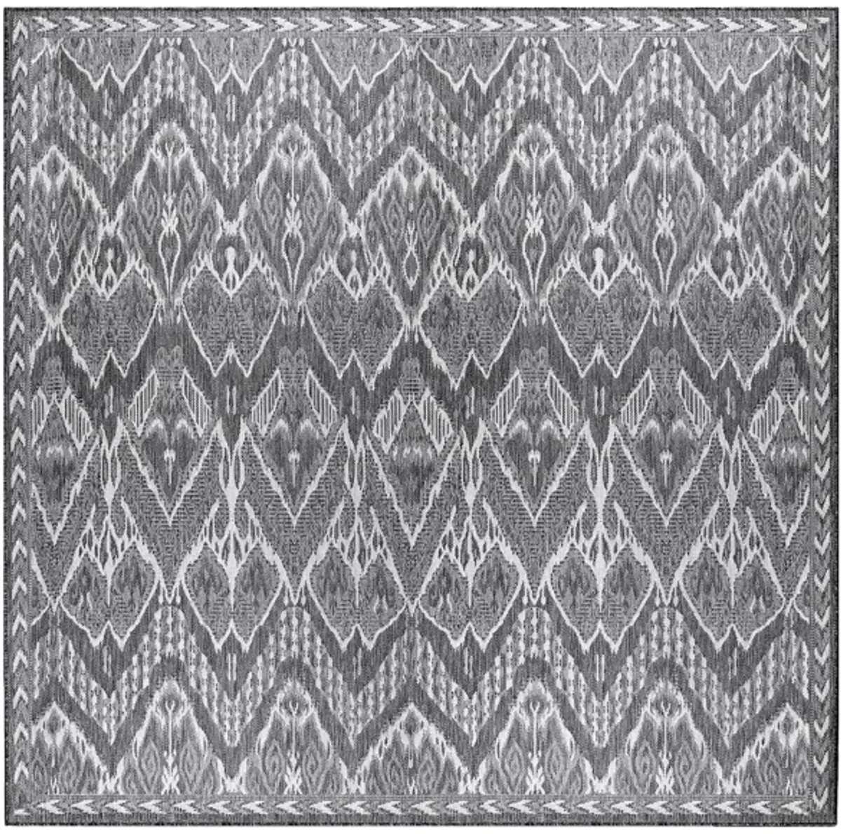 Liora Manne Malibu Ikat Indoor/Outdoor Area Rug in Charcoal by Trans-Ocean Import Co Inc