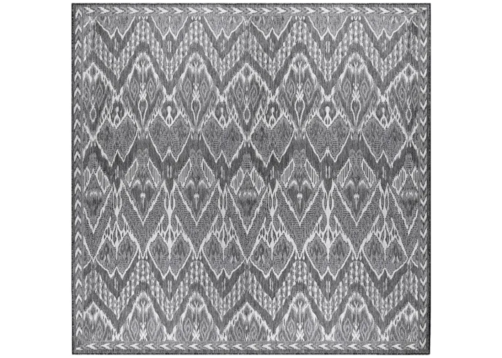 Liora Manne Malibu Ikat Indoor/Outdoor Area Rug in Charcoal by Trans-Ocean Import Co Inc