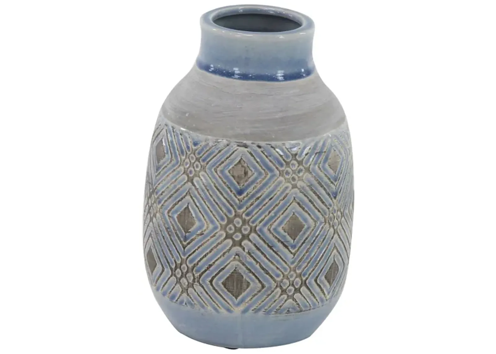 Ivy Collection Kaarnemaa Vase in Gray by UMA Enterprises