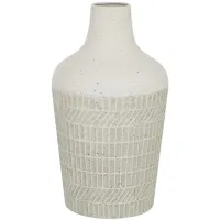 Ivy Collection Spinjitzu Vase in Eggshell/Beige/Natural/Black by UMA Enterprises