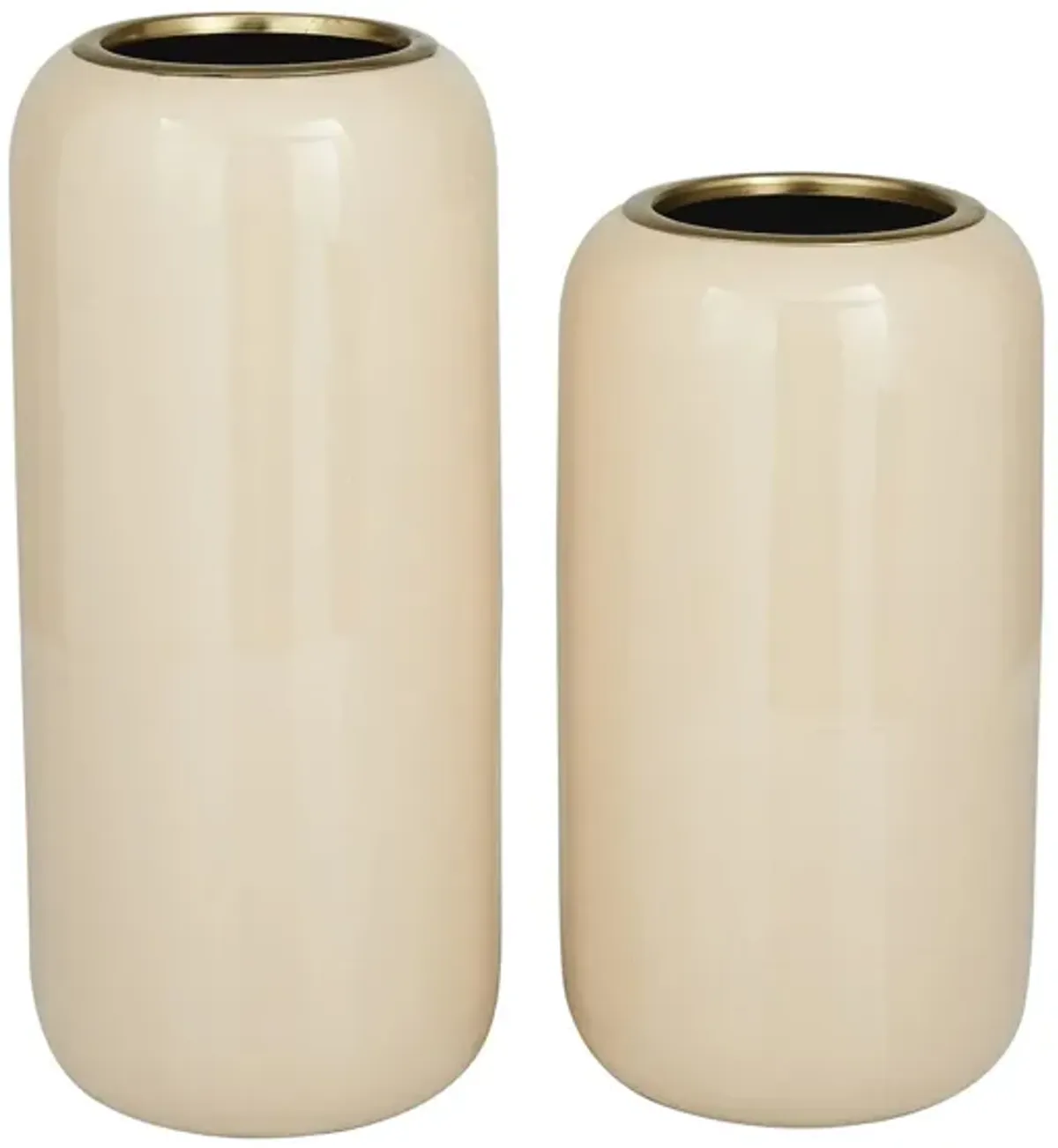 Novogratz Tribute Vase Set of 2 in Cream by UMA Enterprises