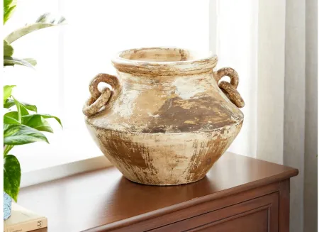 Ivy Collection Iconic Vase in Beige by UMA Enterprises
