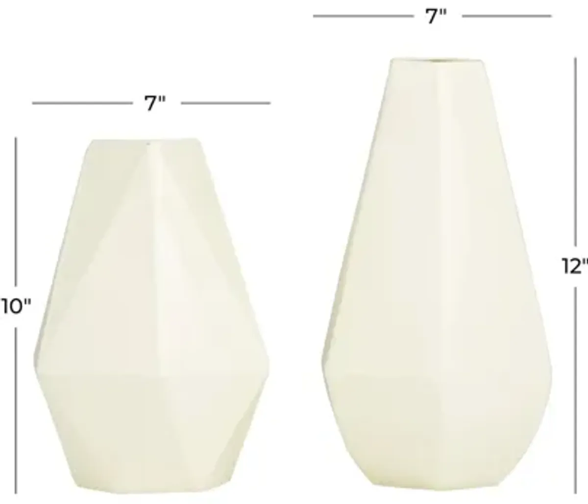 Ivy Collection Maru Vase Set of 2