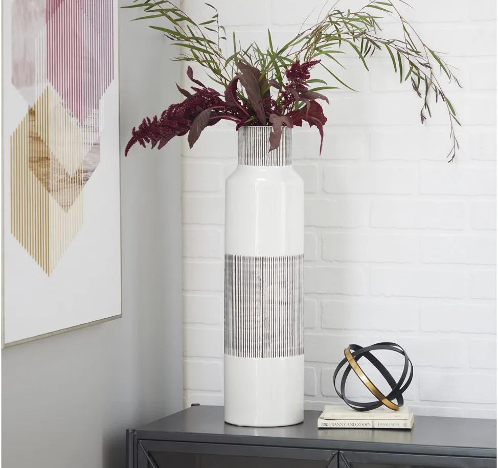 Ivy Collection Mori Vase in White by UMA Enterprises