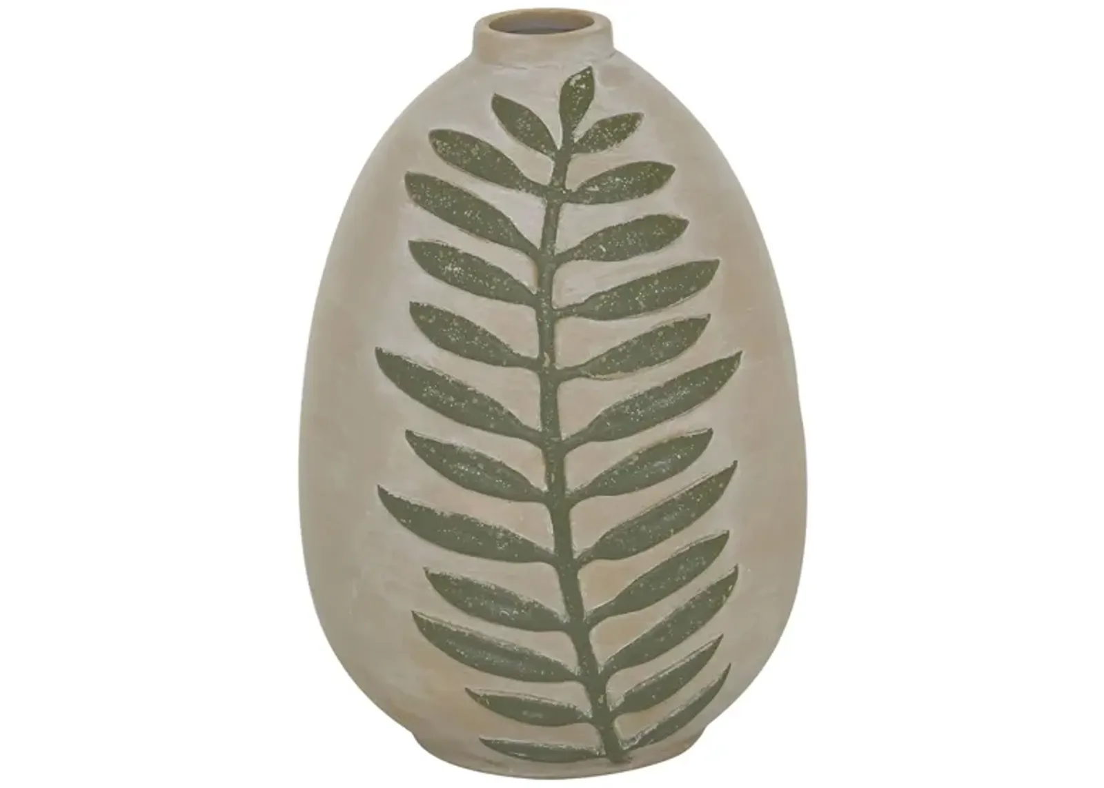 Ivy Collection Watzie Vase in Tan by UMA Enterprises