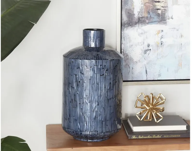 Ivy Collection Geraldine Vase in Blue by UMA Enterprises