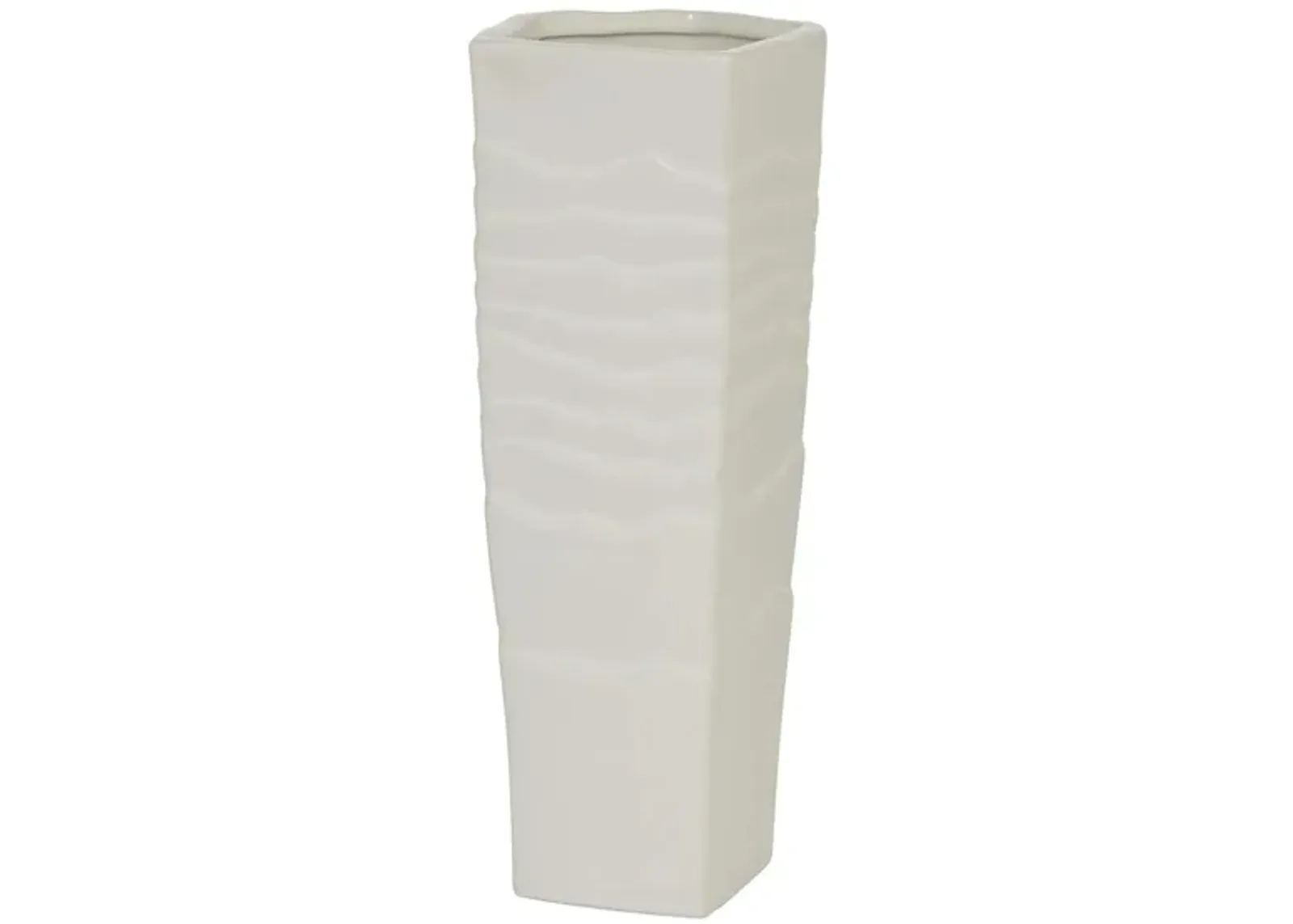 Ivy Collection Geppeddo Vase in White by UMA Enterprises