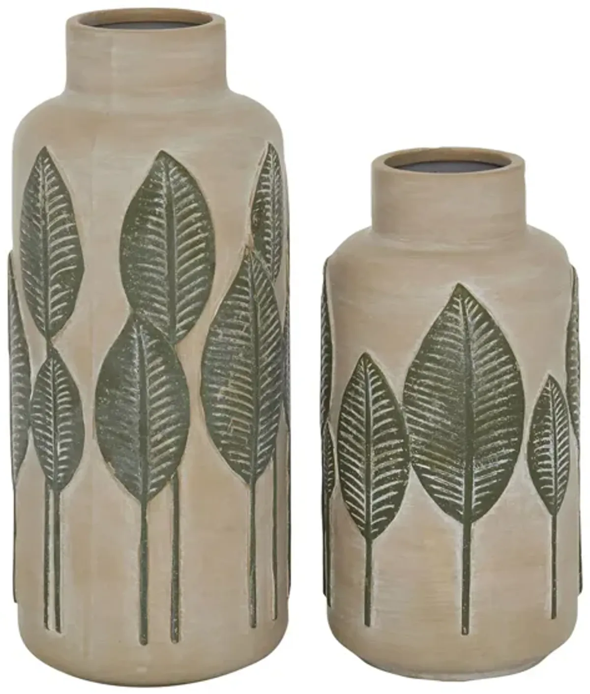 Ivy Collection Hoofette Set of 2 in Beige by UMA Enterprises