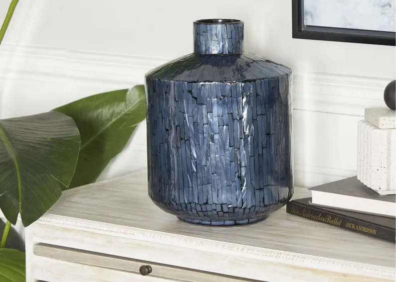 Ivy Collection Geraldine Vase in Blue by UMA Enterprises