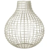 Ivy Collection Spelletta Vase in Silver by UMA Enterprises