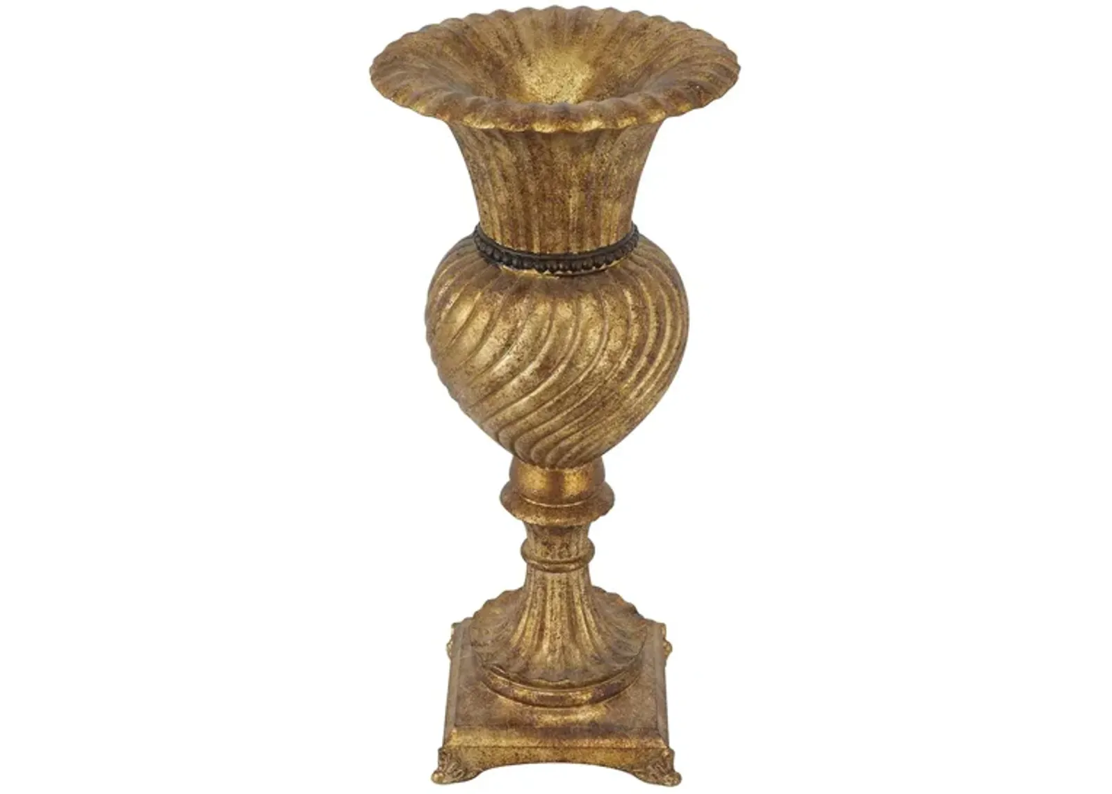 Ivy Collection Mixis Vase in Gold by UMA Enterprises