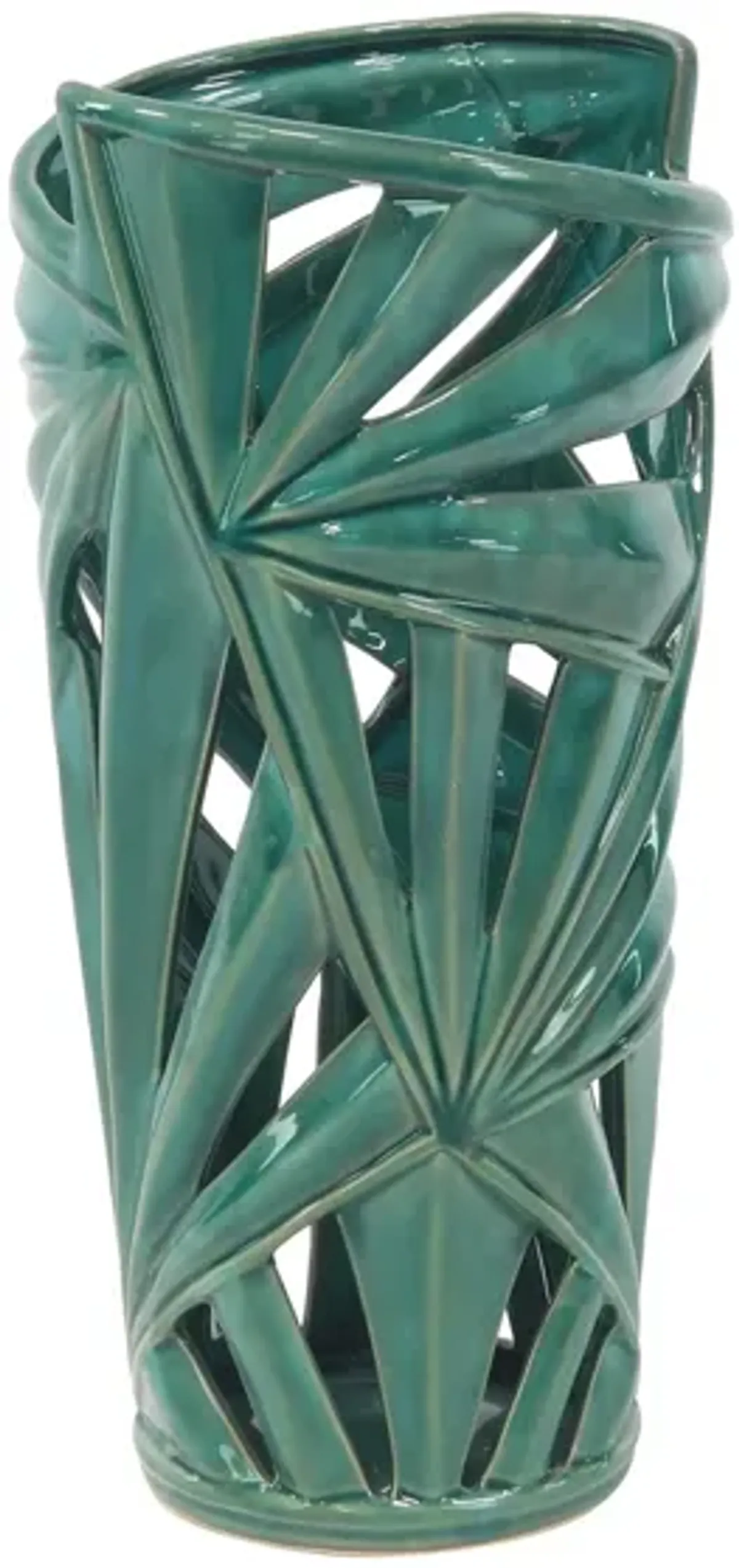 Ivy Collection Construx Vase in Green by UMA Enterprises