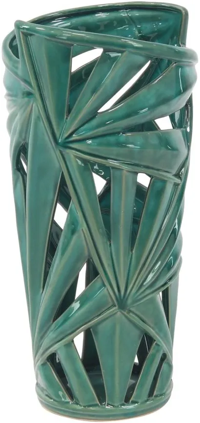 Ivy Collection Construx Vase in Green by UMA Enterprises