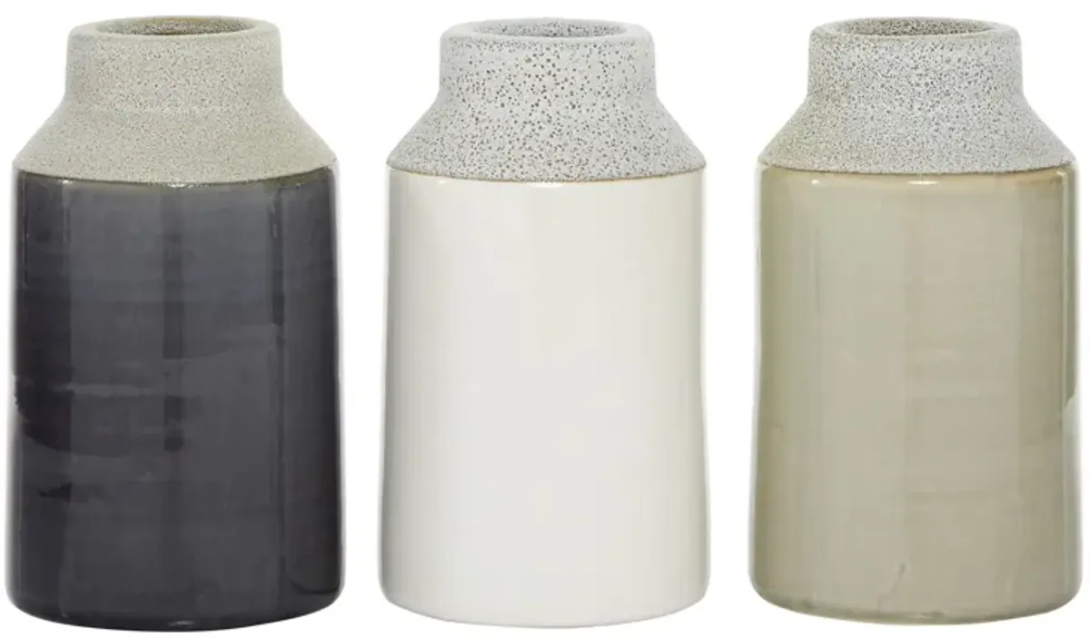 Ivy Collection Jurassic Vase Set of 3