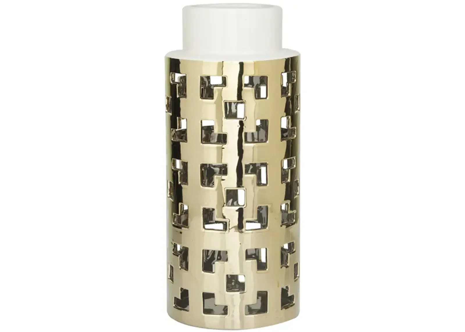 Ivy Collection Spa Day Vase in Gold by UMA Enterprises